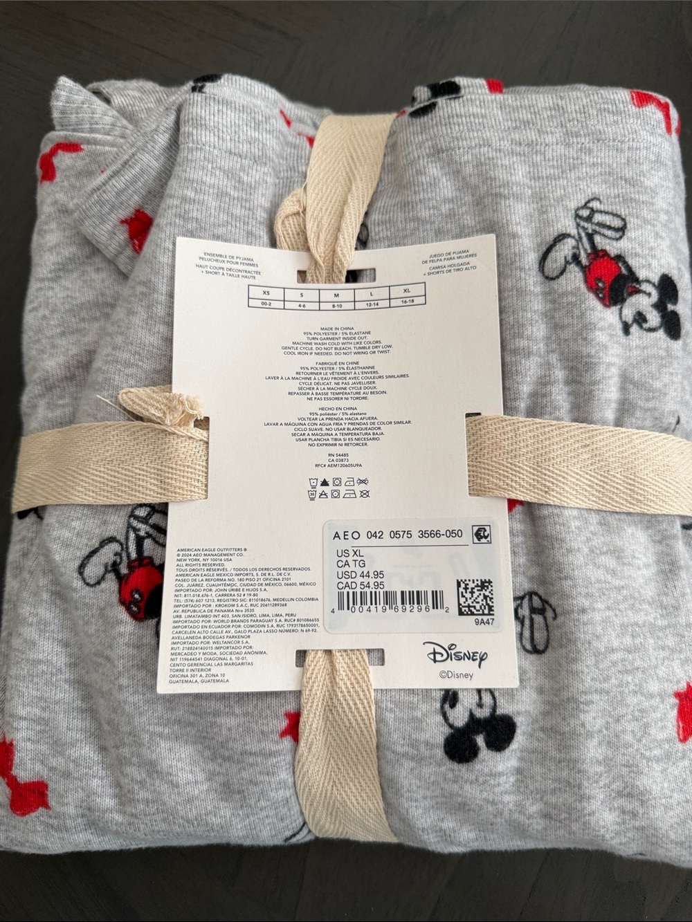 American eagle 2piece pj set - Mickey Mouse! nWT - Picture 2 of 2